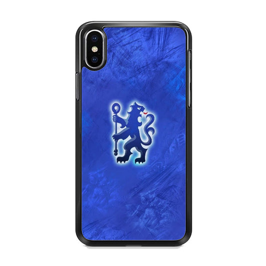 Chelsea FC Blue Glowing Logo iPhone Xs Case