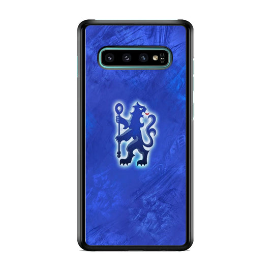Chelsea FC Blue Glowing Logo Samsung Galaxy S10 Case