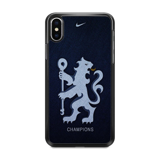 Chelsea FC Navy Champions iPhone Xs Case