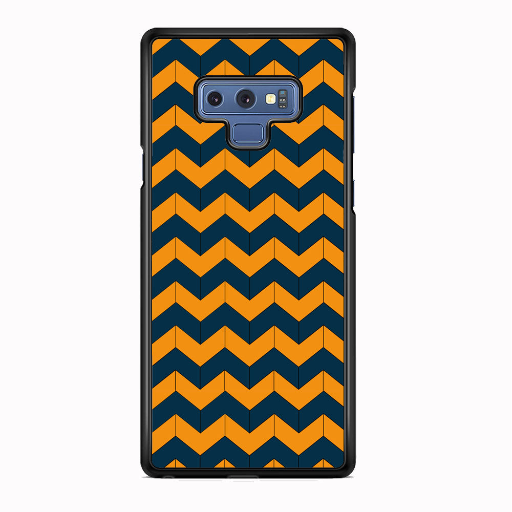Chevron Arrow Blue Navy Orange Samsung Galaxy Note 9 Case