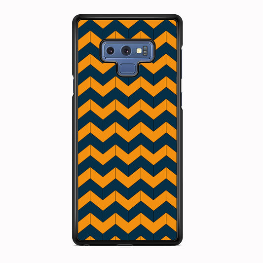 Chevron Arrow Blue Navy Orange Samsung Galaxy Note 9 Case