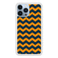 Chevron Arrow Blue Navy Orange iPhone 13 Pro Max Case