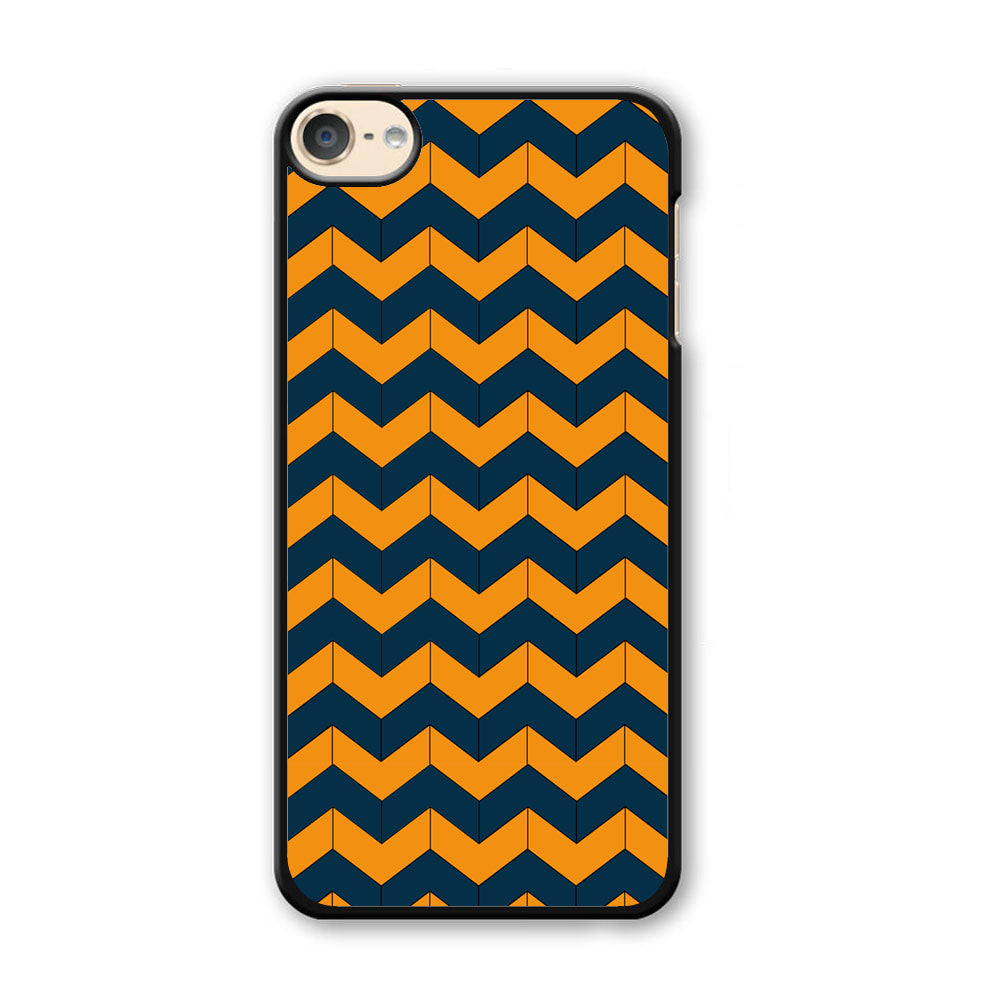 Chevron Arrow Blue Navy Orange Logo iPod Touch 6 Case - Ezzystore