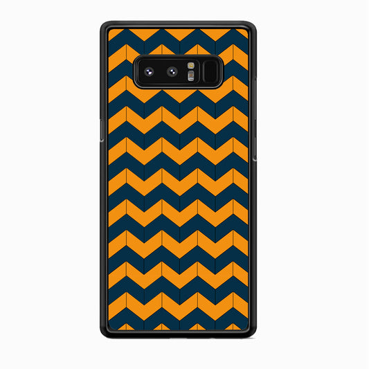 Chevron Arrow Blue Navy Orange Samsung Galaxy Note 8 Case