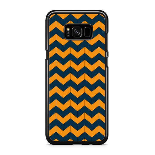 Chevron Arrow Blue Navy Orange Samsung Galaxy S8 Case