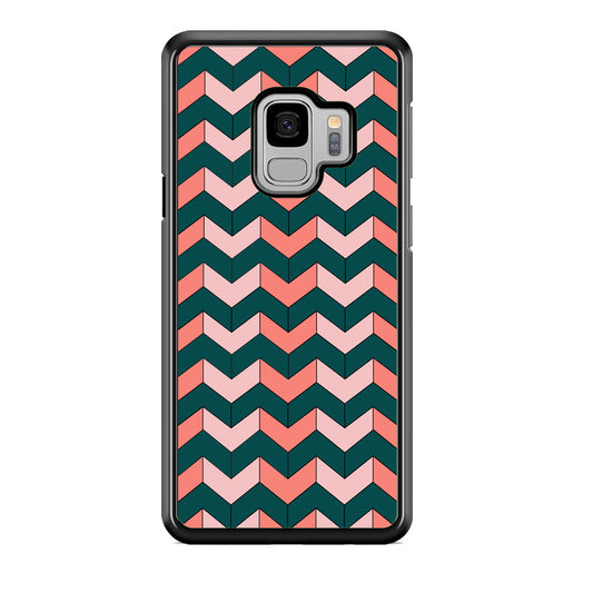 Chevron Arrow Soft And Green Colours Samsung Galaxy S9 Case