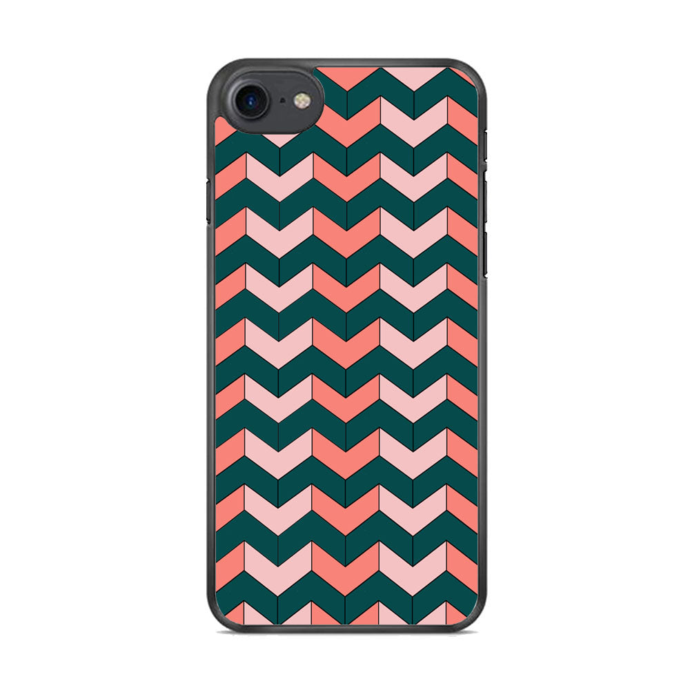 Chevron Arrow Soft And Green Colours iPhone 8 Case