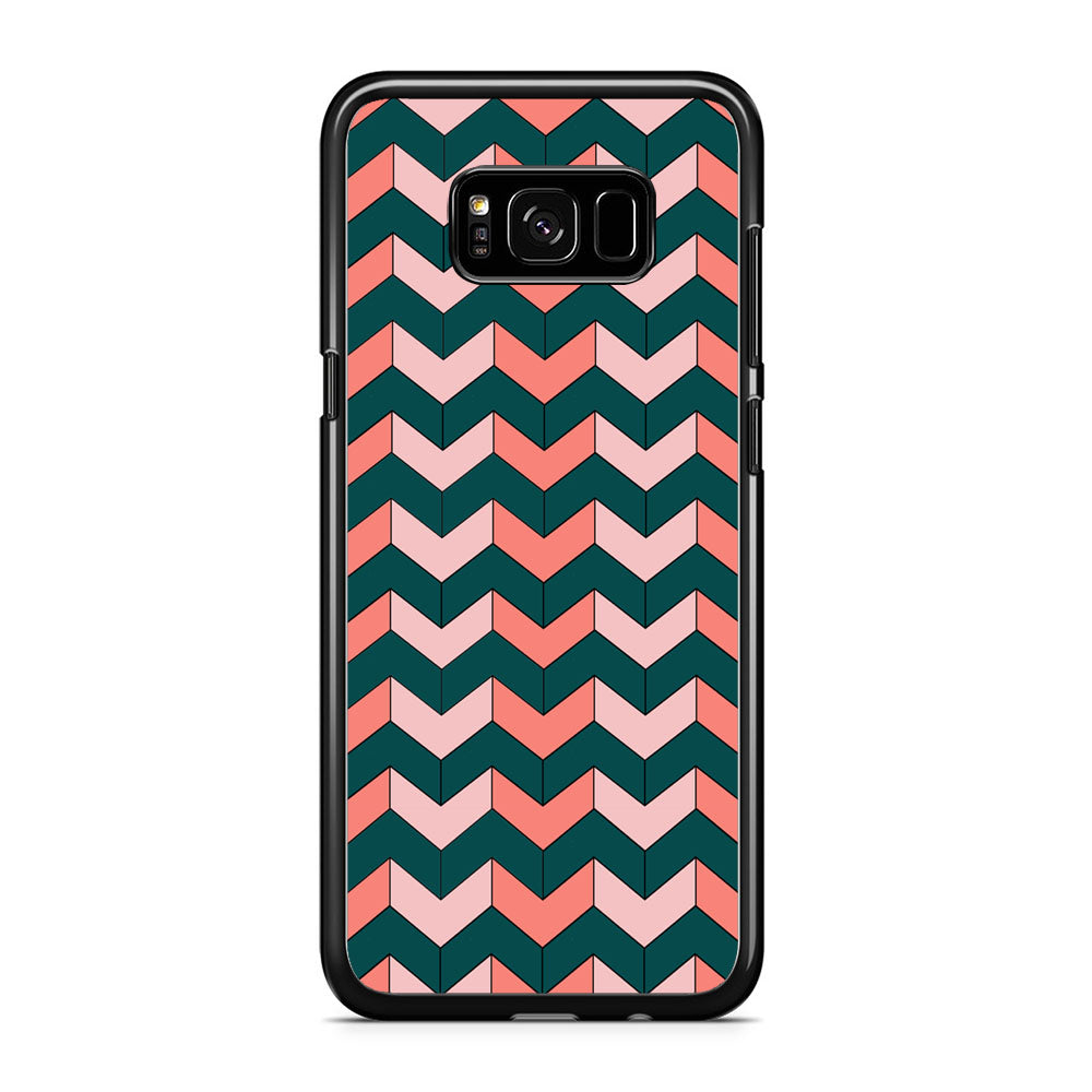 Chevron Arrow Soft And Green Colours Samsung Galaxy S8 Case