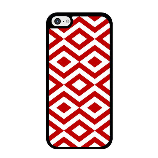 Chevron Diamond Square Maroon White iPhone 5 | 5s Case - Ezzystore