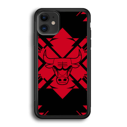 Chicago Bulls Aesthetic Shapes iPhone 12 Case