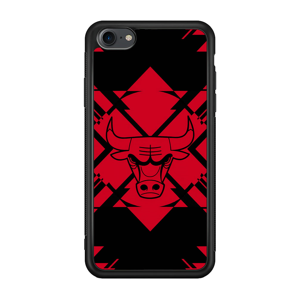 Chicago Bulls Aesthetic Shapes iPhone 7 Case