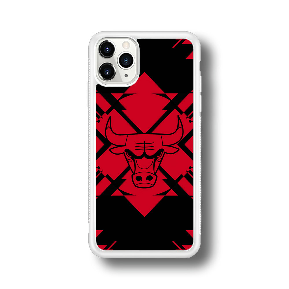 Chicago Bulls Aesthetic Shapes iPhone 11 Pro Max Case