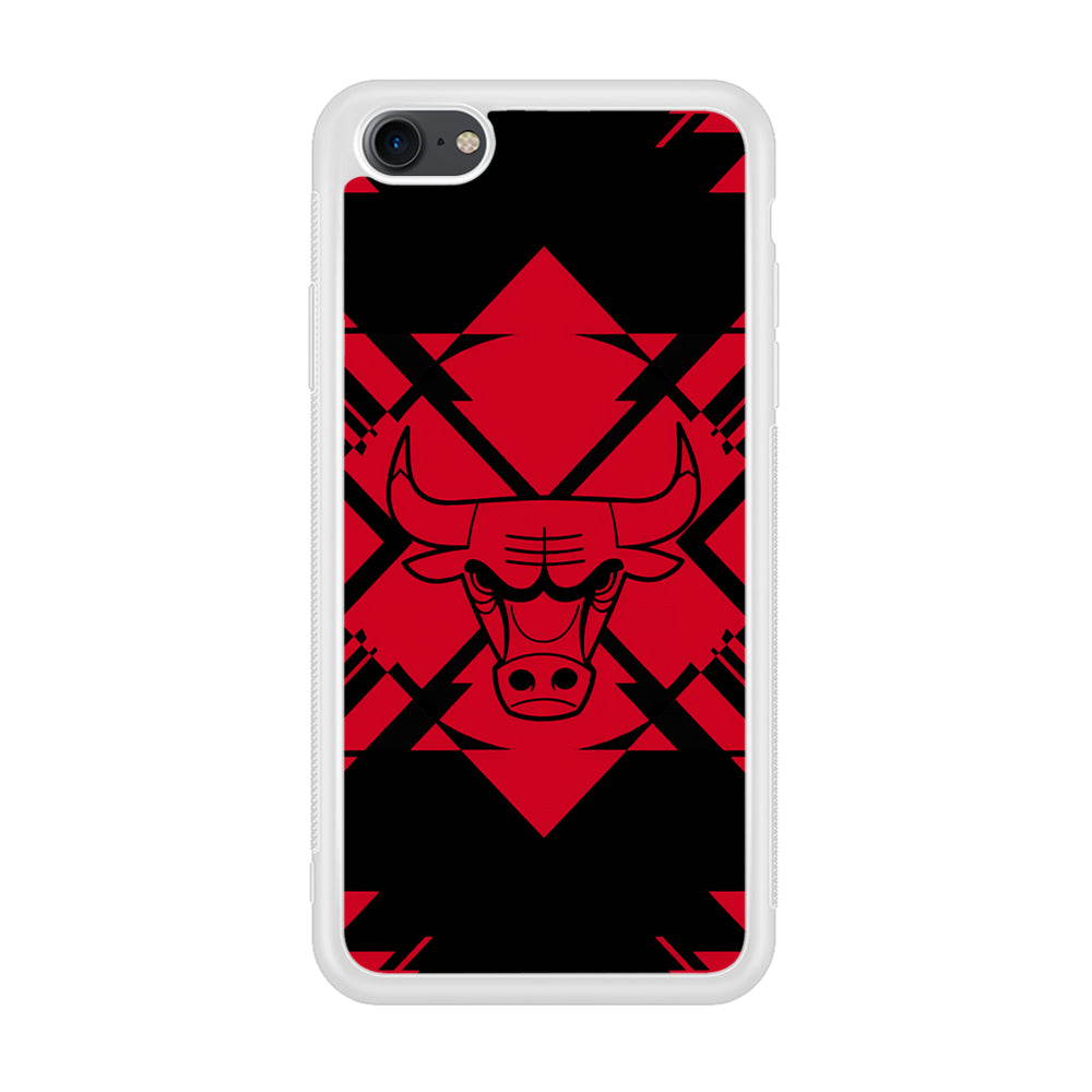 Chicago Bulls Aesthetic Shapes iPhone 7 Case