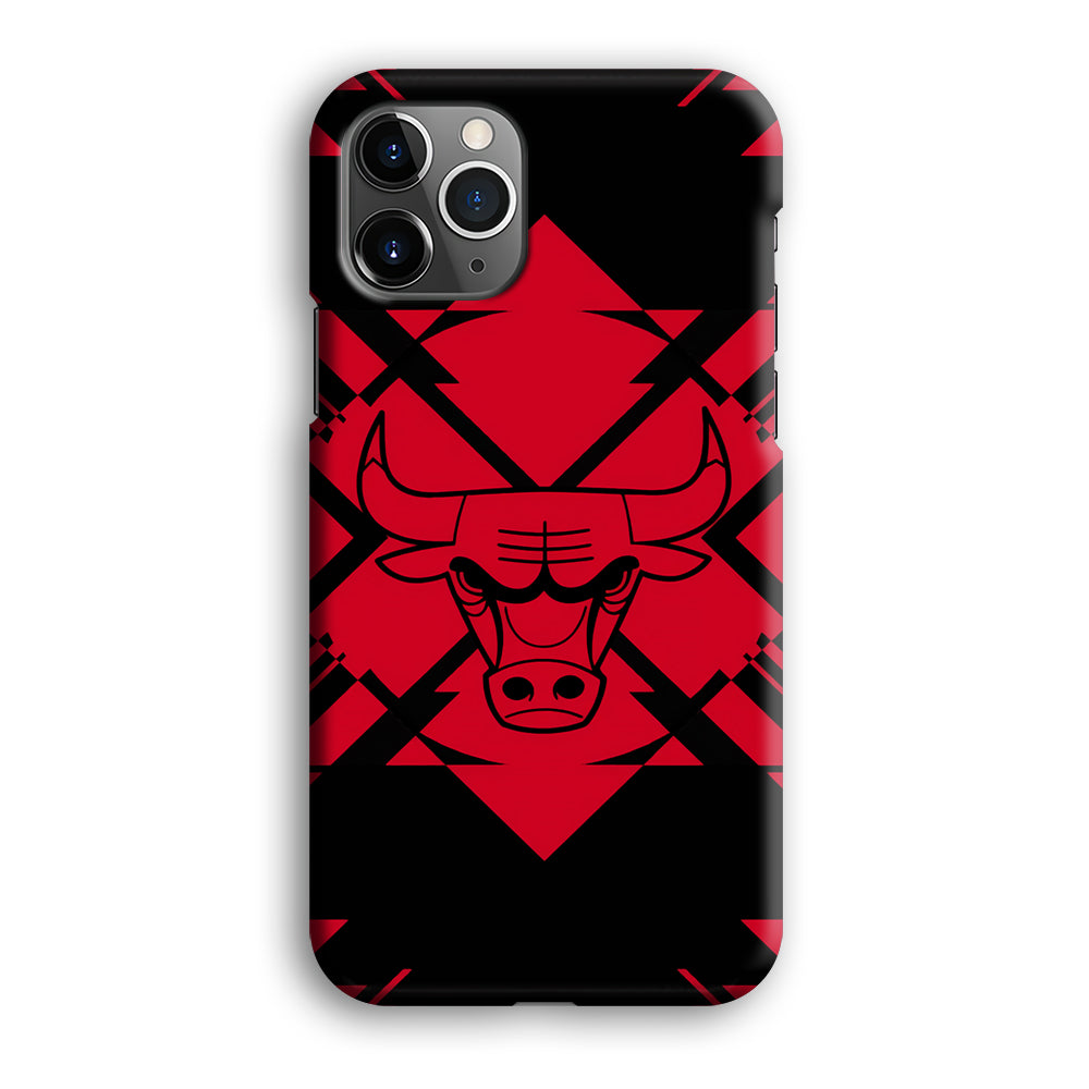 Chicago Bulls Aesthetic Shapes iPhone 12 Pro Case