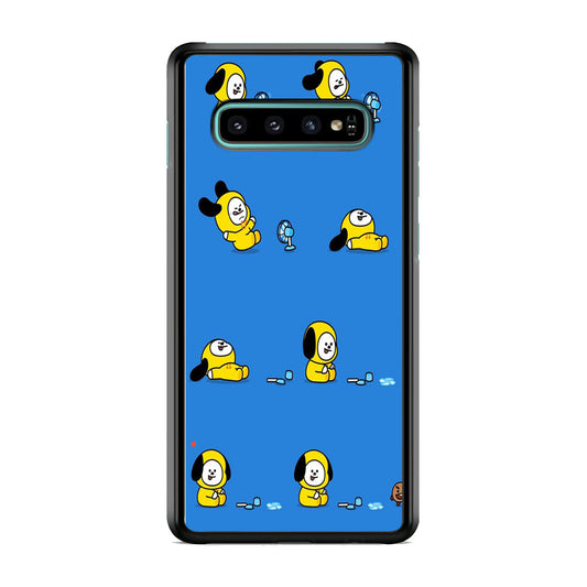 Chimmy Blue Doodle Samsung Galaxy S10 Case