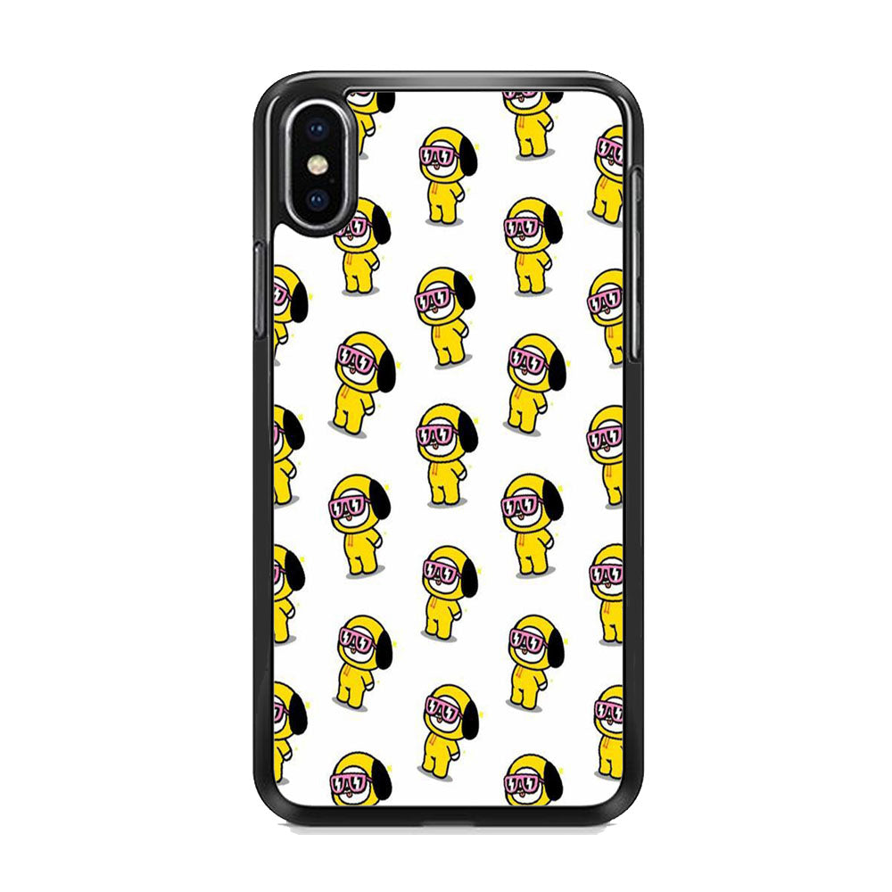 Chimmy White Glassess iPhone Xs Max Case