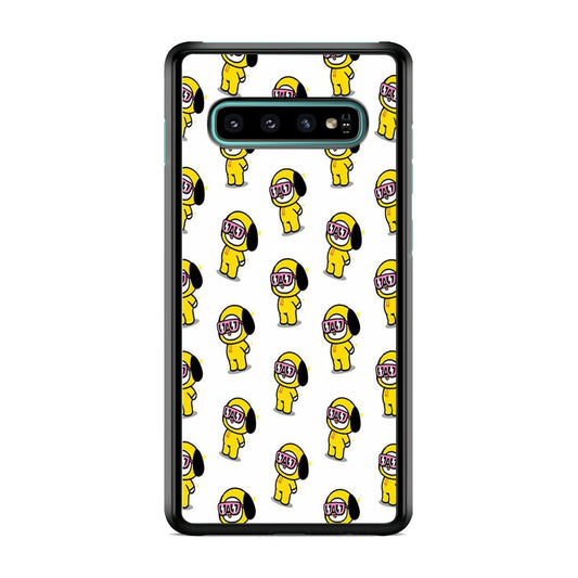 Chimmy White Glassess Samsung Galaxy S10 Case