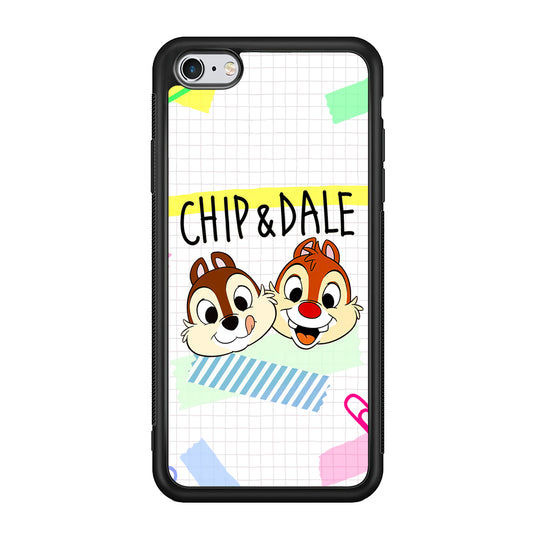 Chip And Dale Paper Clip Aesthetic iPhone 6 | 6s Case