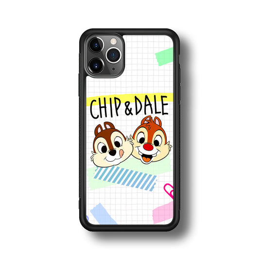 Chip And Dale Paper Clip Aesthetic iPhone 11 Pro Max Case