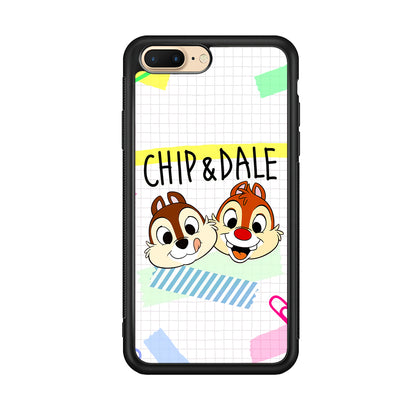 Chip And Dale Paper Clip Aesthetic iPhone 7 Plus Case