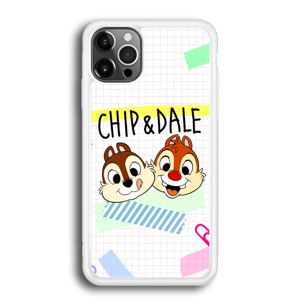 Chip And Dale Paper Clip Aesthetic iPhone 12 Pro Case