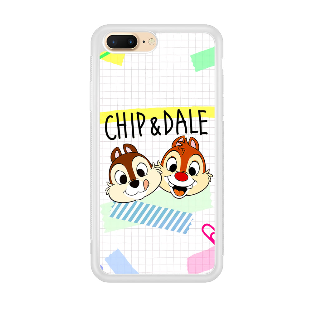 Chip And Dale Paper Clip Aesthetic iPhone 8 Plus Case