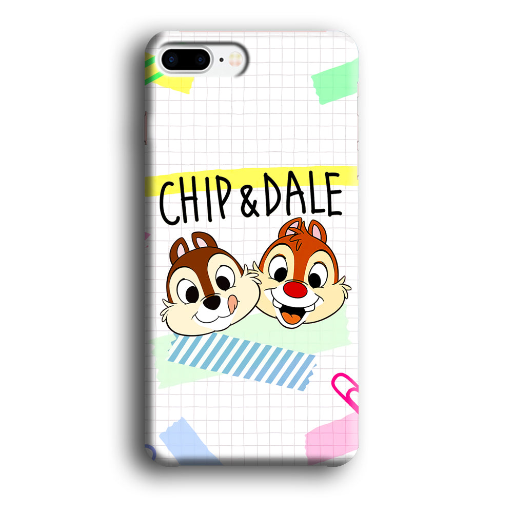 Chip And Dale Paper Clip Aesthetic iPhone 7 Plus Case