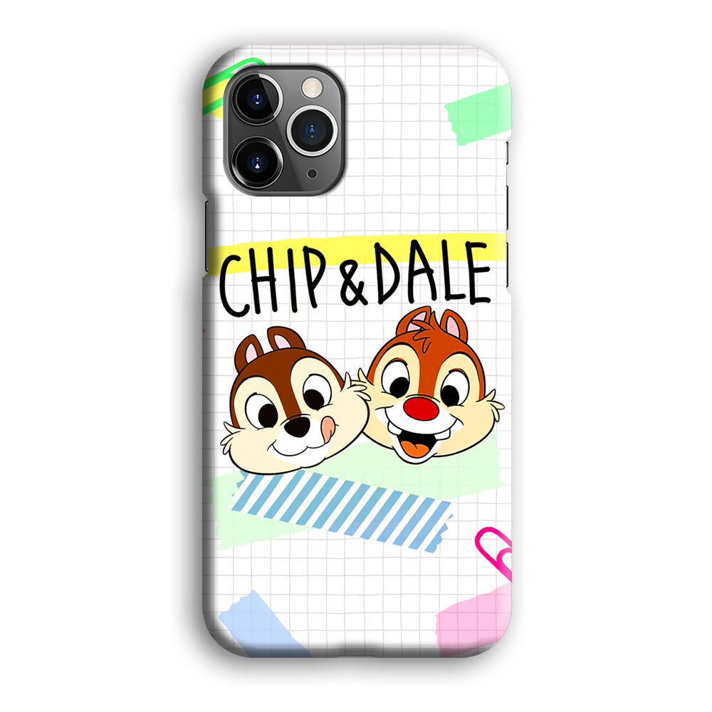 Chip And Dale Paper Clip Aesthetic iPhone 12 Pro Case