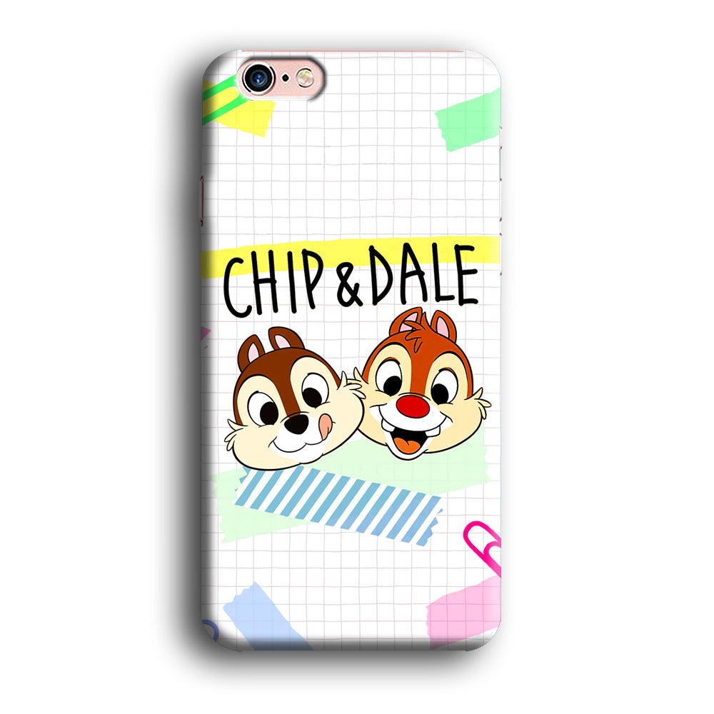 Chip And Dale Paper Clip Aesthetic iPhone 6 | 6s Case