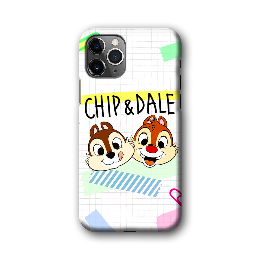 Chip And Dale Paper Clip Aesthetic iPhone 11 Pro Max Case