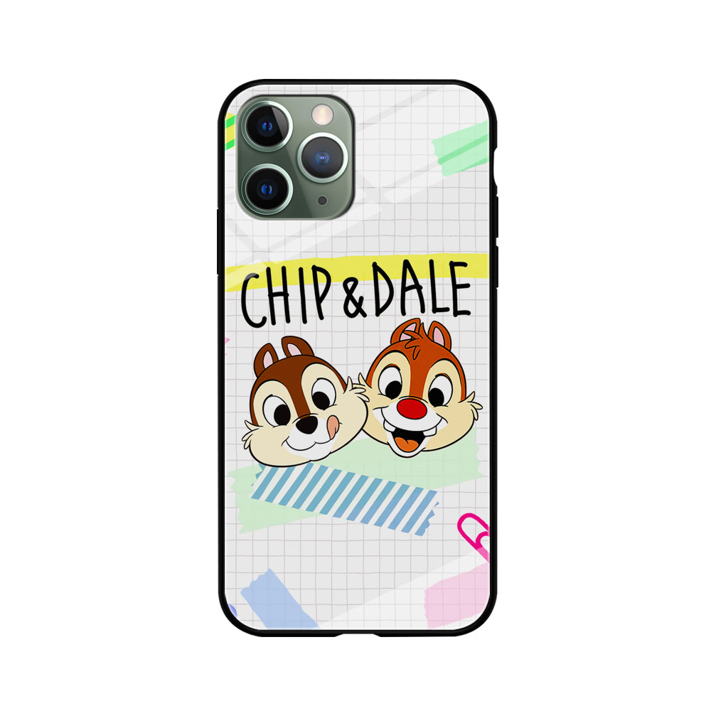 Chip And Dale Paper Clip Aesthetic iPhone 11 Pro Max Case