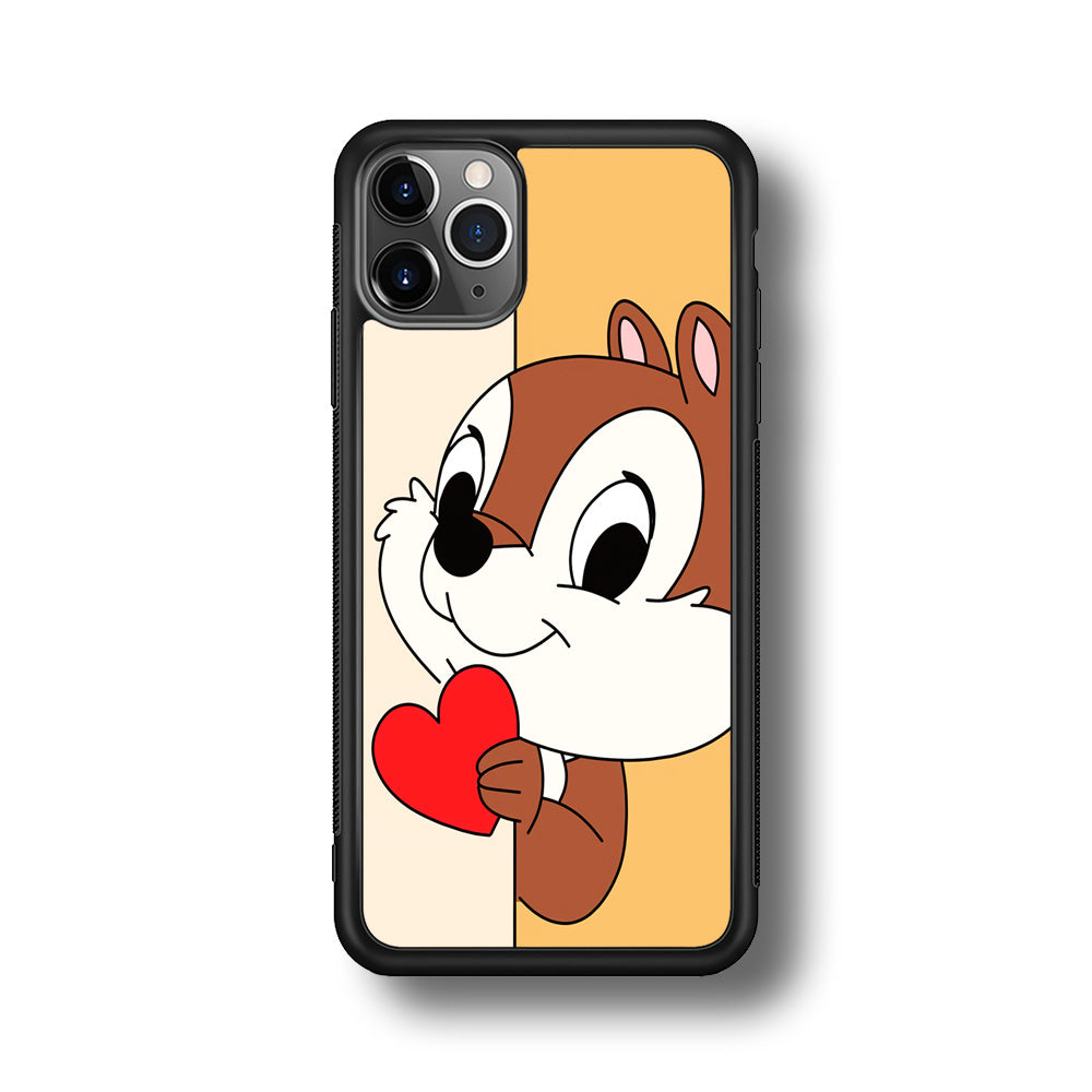 Chip Character Give Love Chip And Dale iPhone 11 Pro Max Case