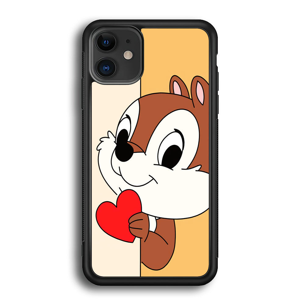 Chip Character Give Love Chip And Dale iPhone 12 Case