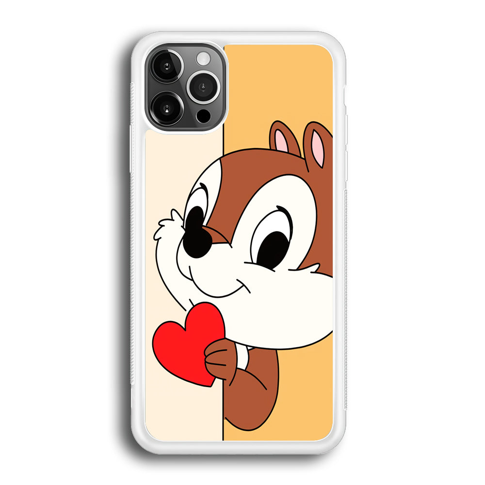 Chip Character Give Love Chip And Dale iPhone 12 Pro Case