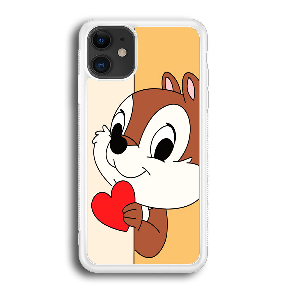 Chip Character Give Love Chip And Dale iPhone 12 Case