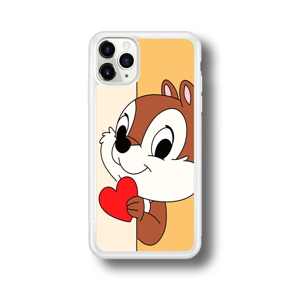 Chip Character Give Love Chip And Dale iPhone 11 Pro Max Case