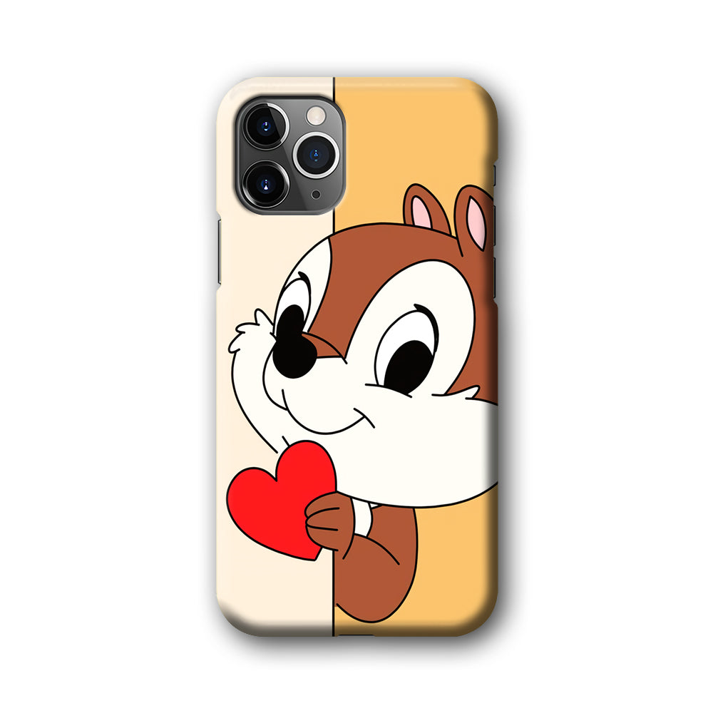 Chip Character Give Love Chip And Dale iPhone 11 Pro Max Case