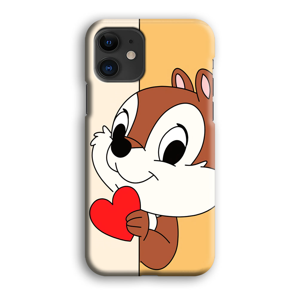 Chip Character Give Love Chip And Dale iPhone 12 Case