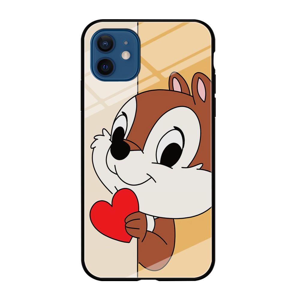 Chip Character Give Love Chip And Dale iPhone 12 Case