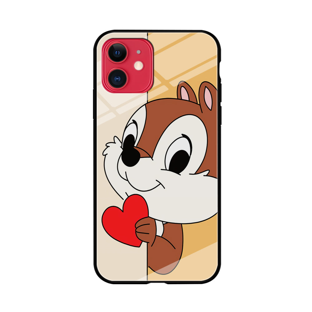 Chip Character Give Love Chip And Dale iPhone 11 Case