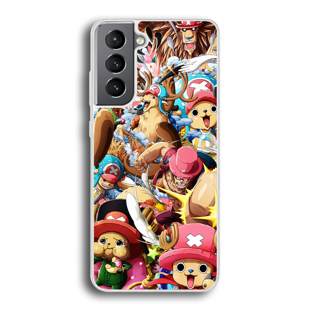 Chopper One Piece Transformation Character Samsung Galaxy S21 Plus Case