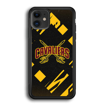 Cleveland Cavaliers Yellow Pattern iPhone 12 Case