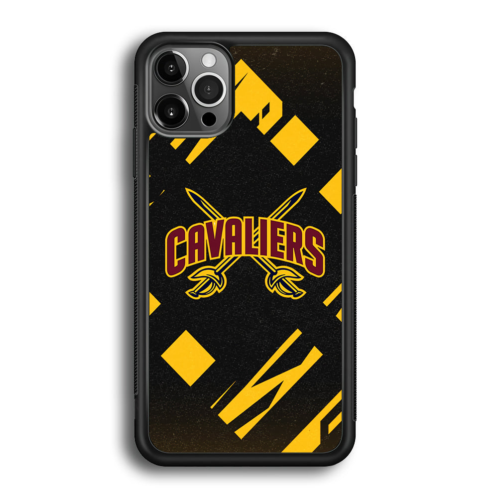 Cleveland Cavaliers Yellow Pattern iPhone 12 Pro Case