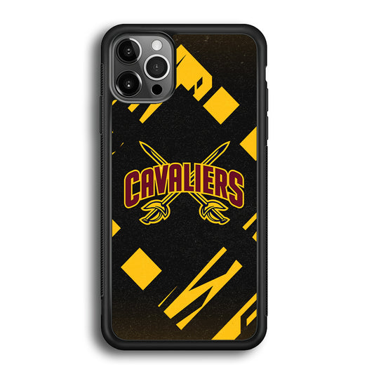 Cleveland Cavaliers Yellow Pattern iPhone 12 Pro Case