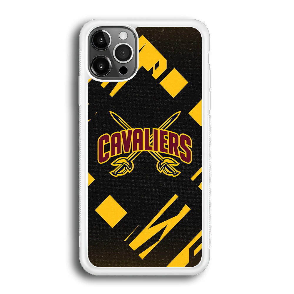 Cleveland Cavaliers Yellow Pattern iPhone 12 Pro Case