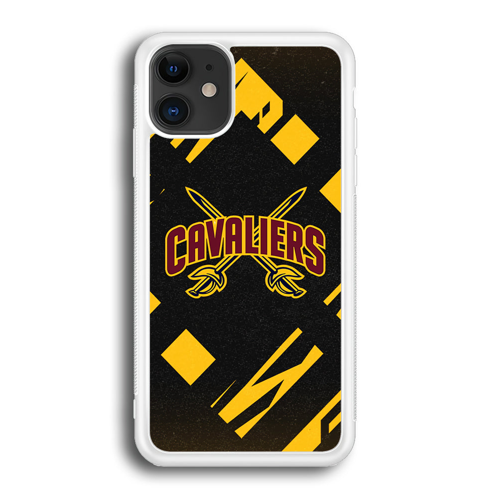 Cleveland Cavaliers Yellow Pattern iPhone 12 Case