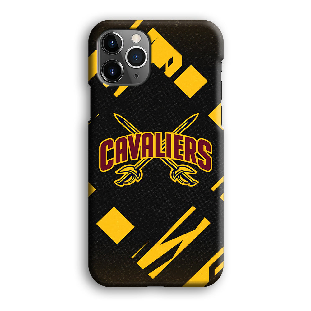 Cleveland Cavaliers Yellow Pattern iPhone 12 Pro Case