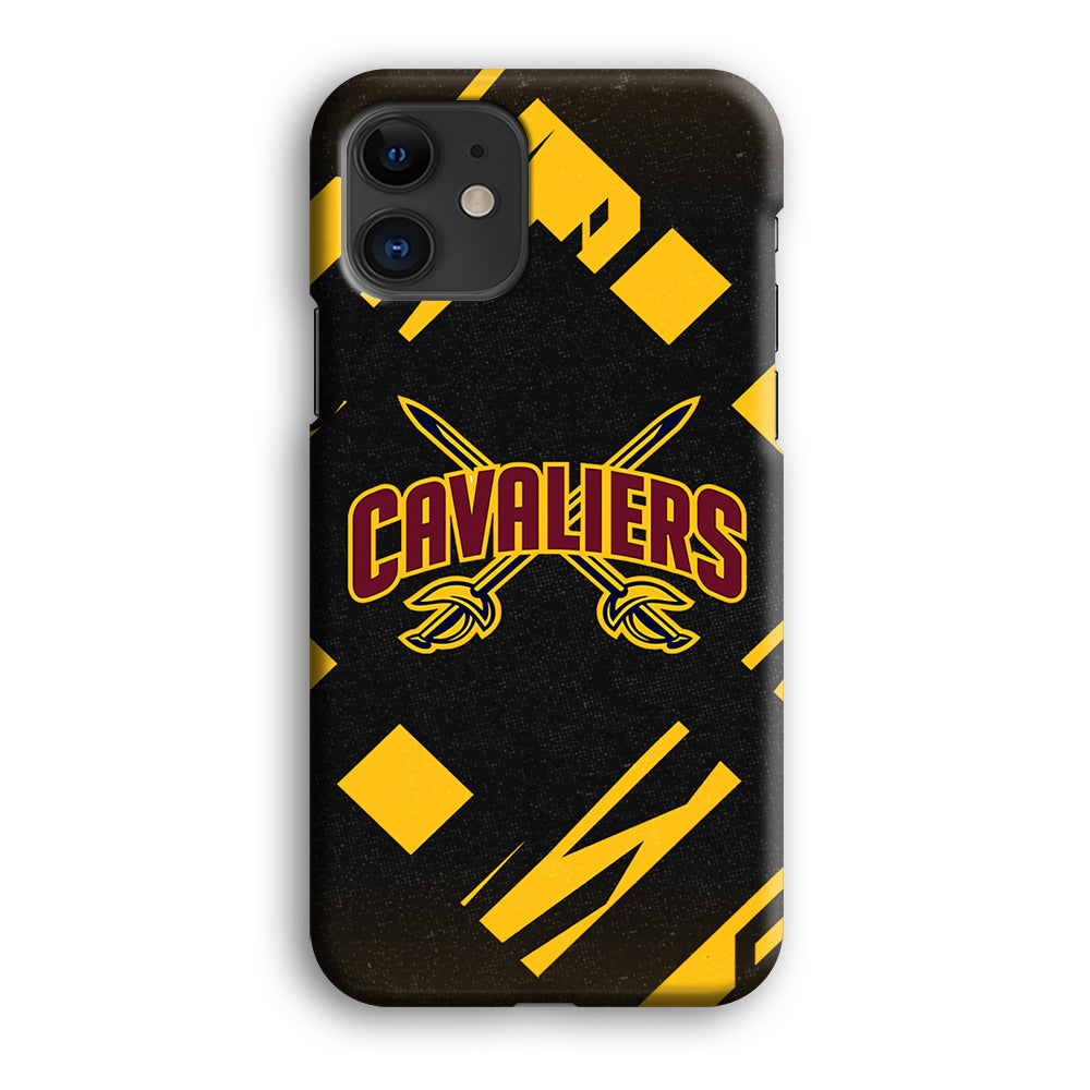 Cleveland Cavaliers Yellow Pattern iPhone 12 Case