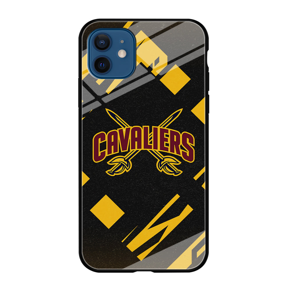 Cleveland Cavaliers Yellow Pattern iPhone 12 Case