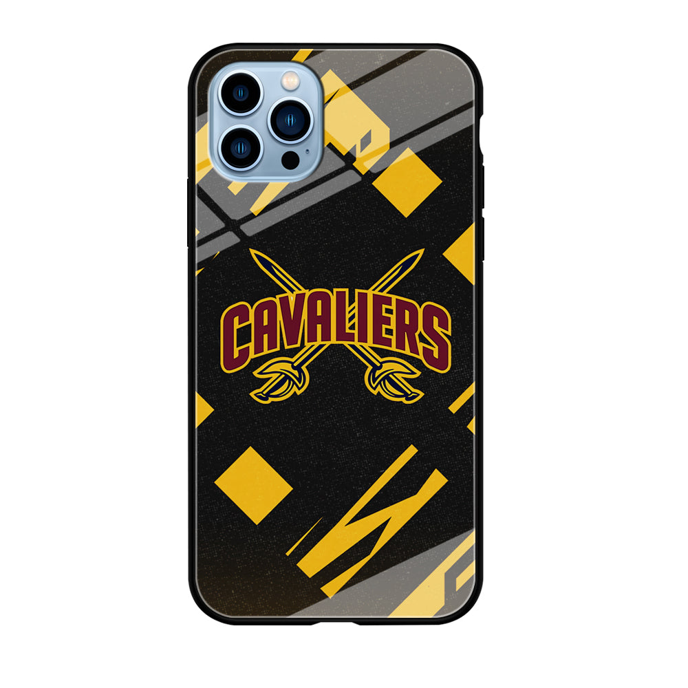 Cleveland Cavaliers Yellow Pattern iPhone 12 Pro Case